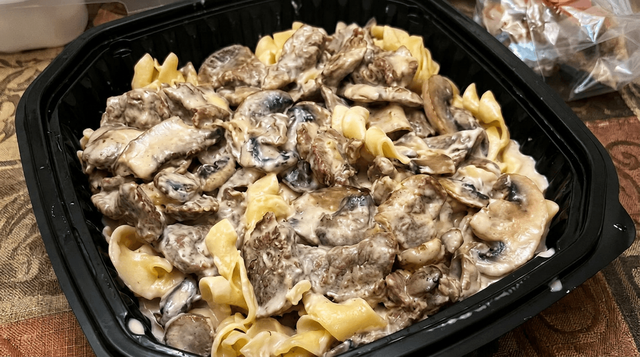 Beef Stroganoff.